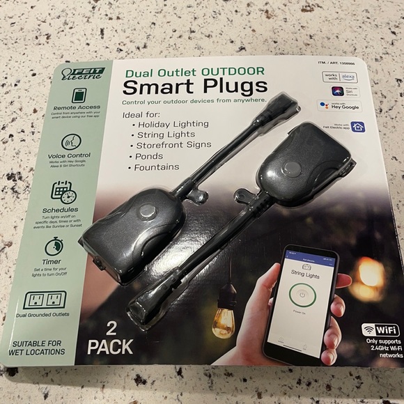 ❤️NEW!!❤️2 Feit Electric Smart Plugs Outlet Plugs. - Picture 1 of 17